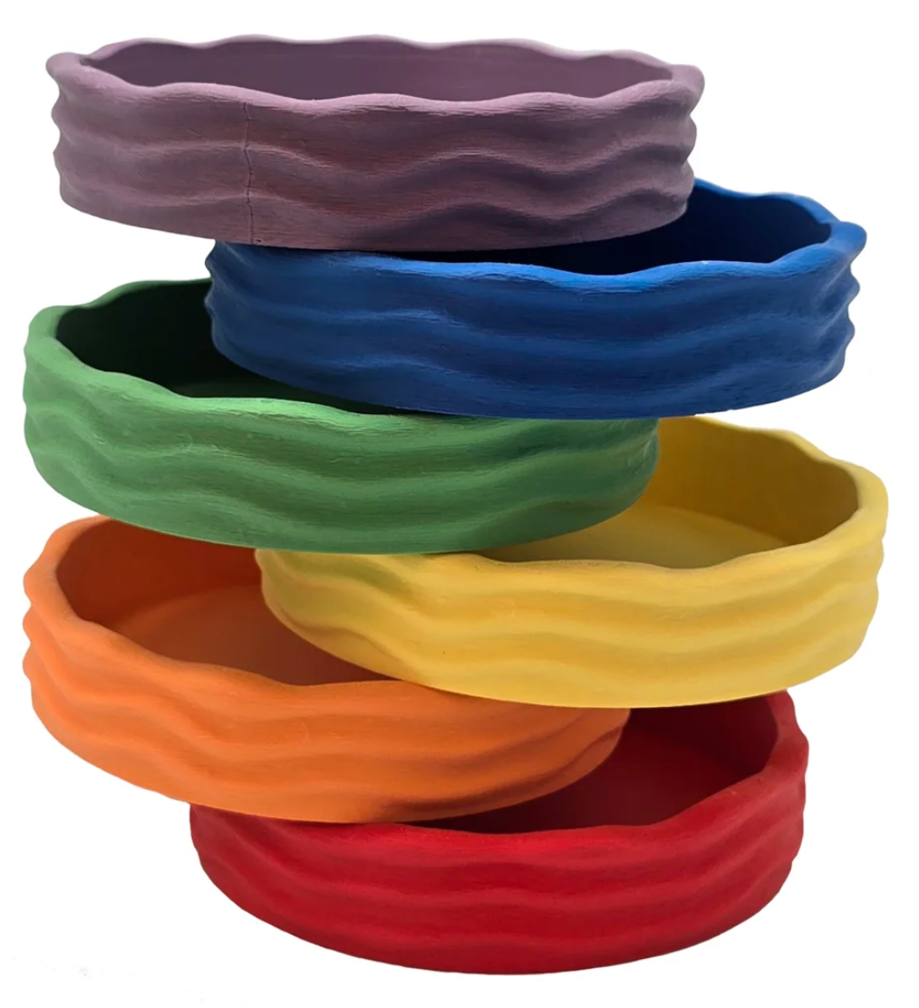 Grennn 'Wave' regenboogbakjes set