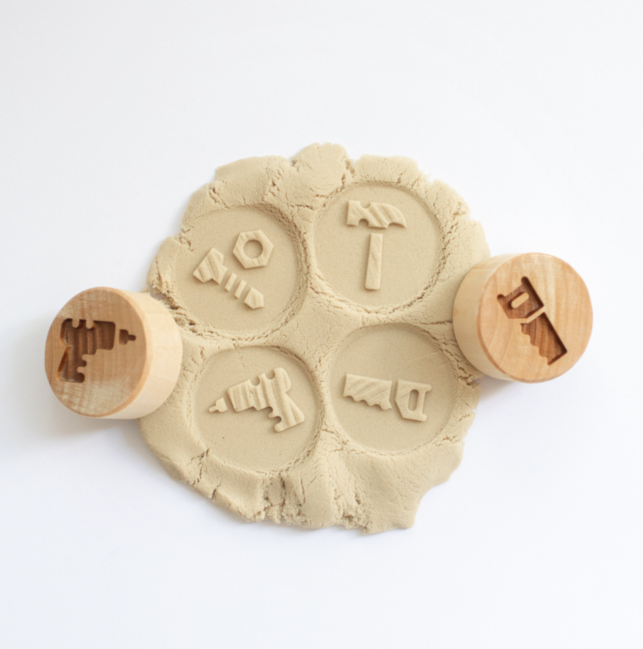 Houten stempelset - gereedschap