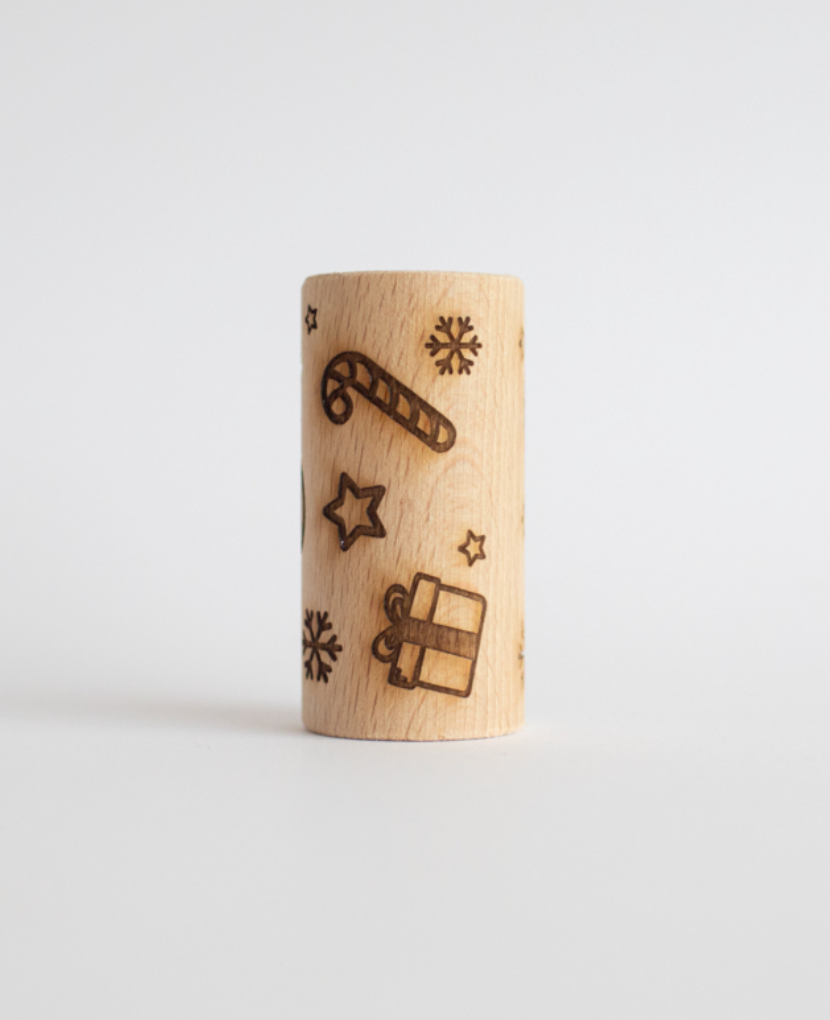 Houten roller - kerst
