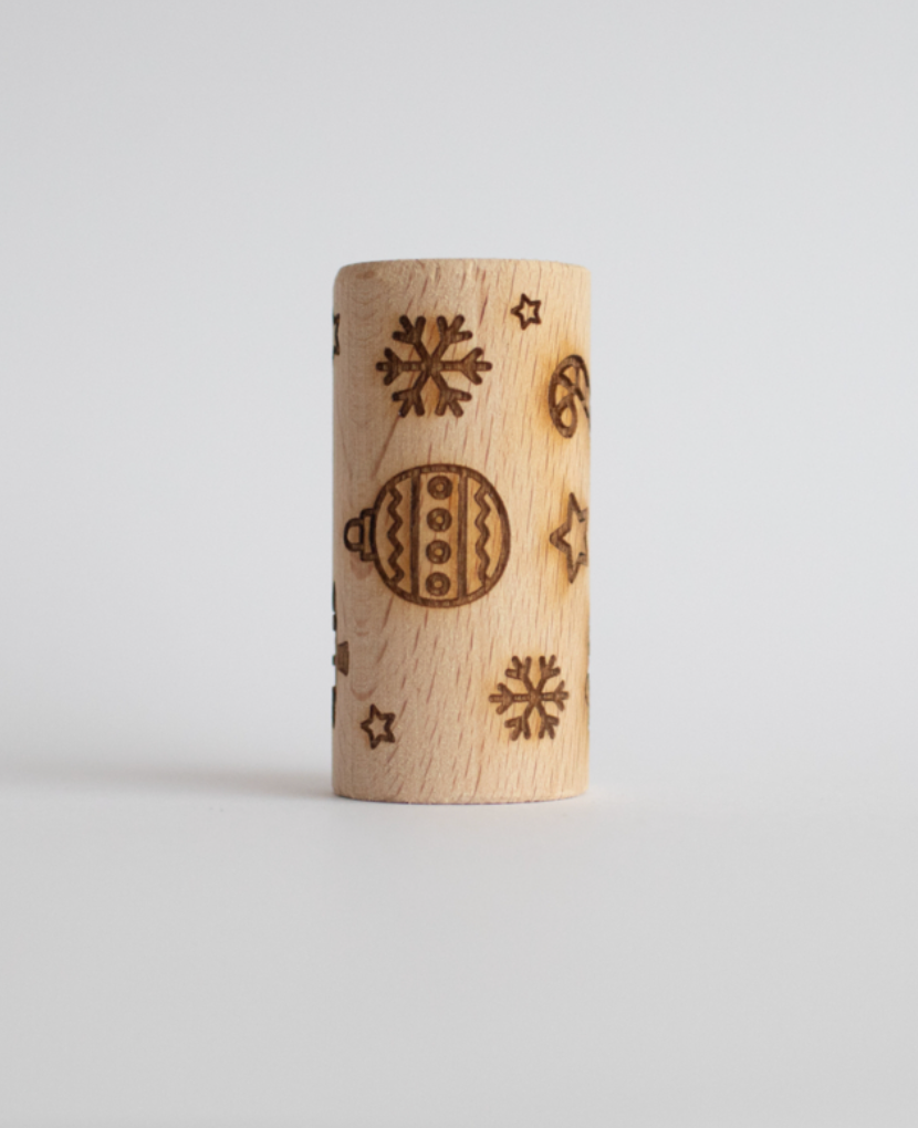Houten roller - kerst