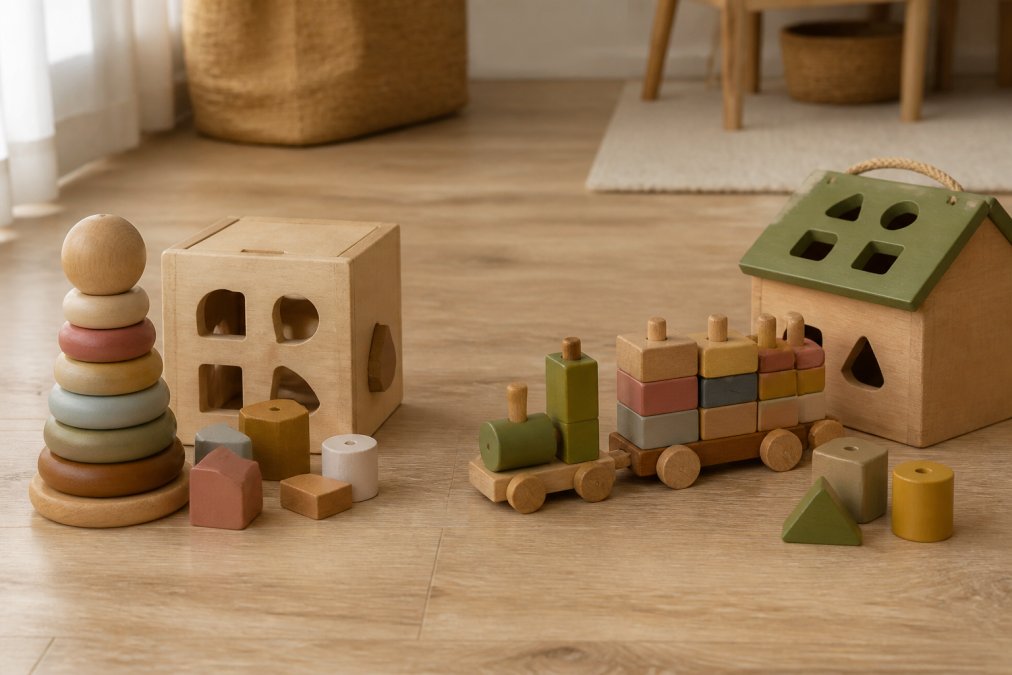 Hippepeer vs Greenjump houten speelgoed