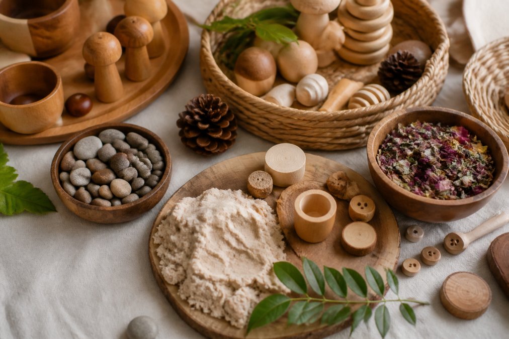 Natuurlijke speelmaterialen voor kleuters: gids