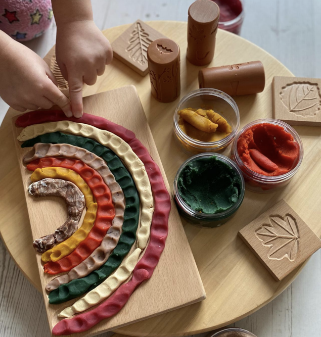natuurlijke klei, speelklei, little munchkins klei, kleien met kinderen