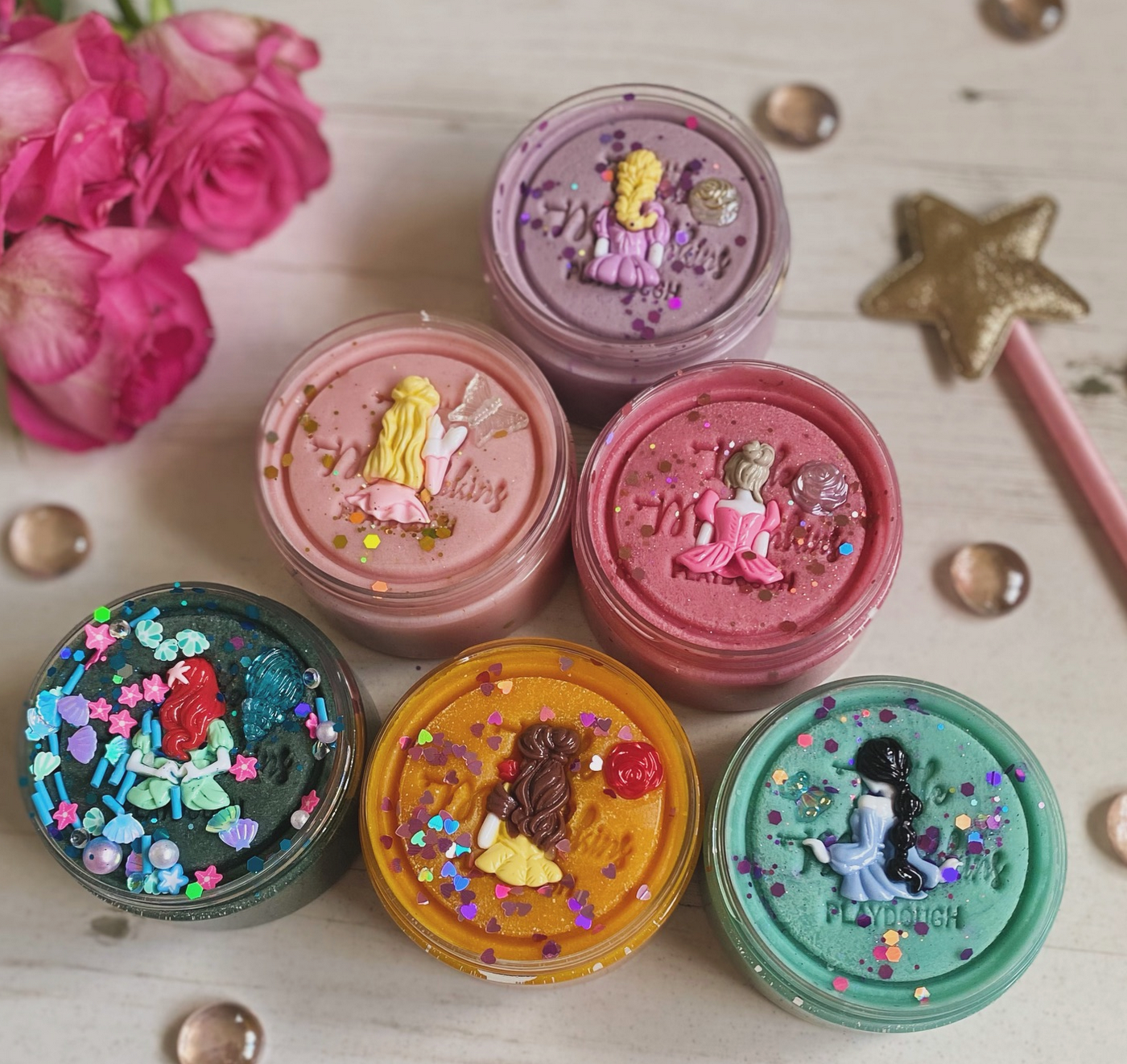 Prinsessen speelklei little munchkins, duurzaam speelgoed, natuurlijke speelklei