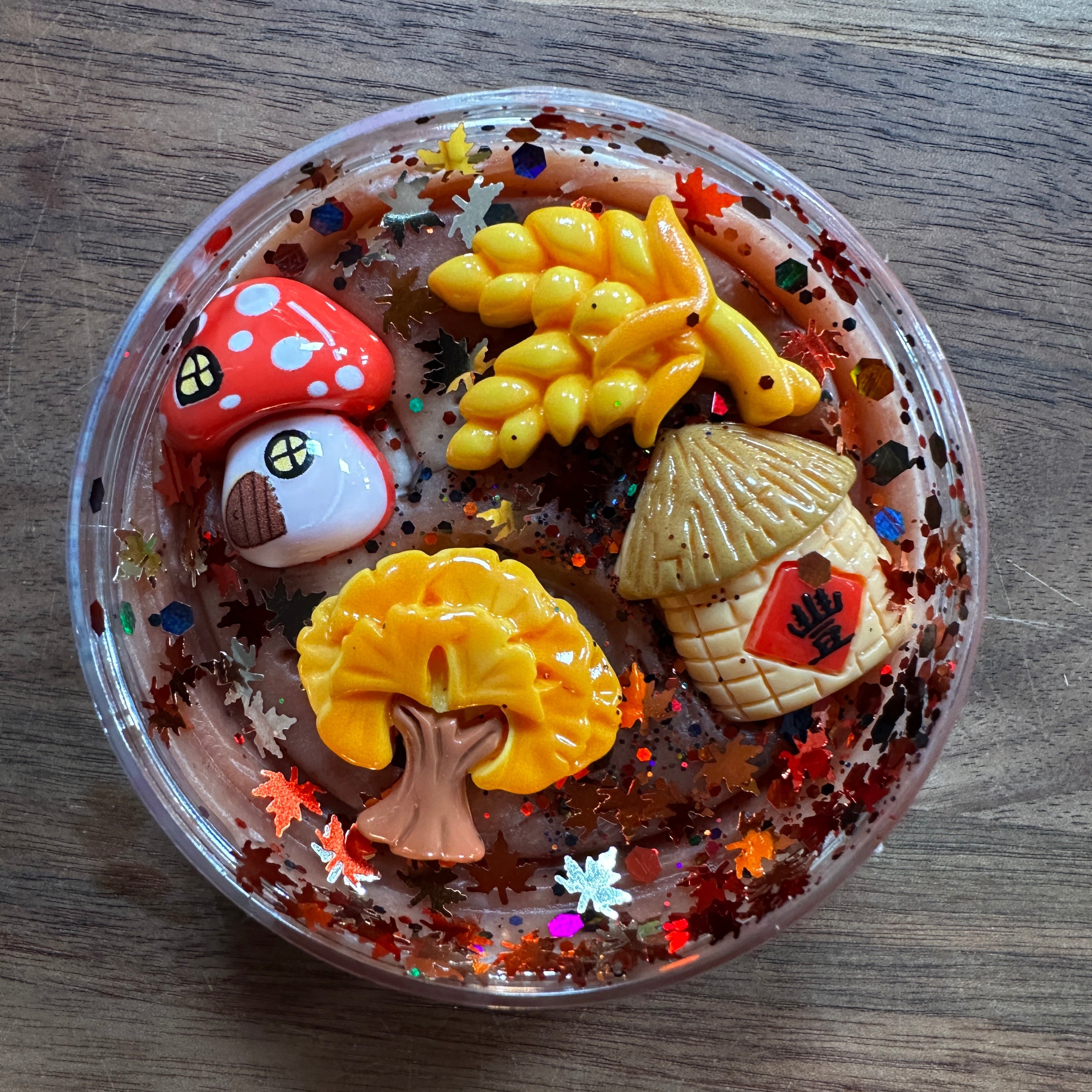 natuurlijke klei in herfst thema