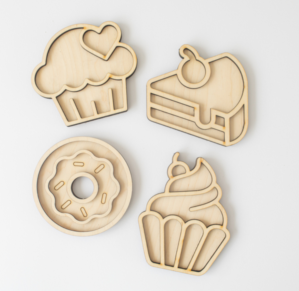 Mini speelset - zoete gebakjes