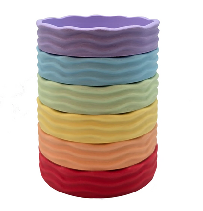 Grennn 'Wave' pastelbakjes set