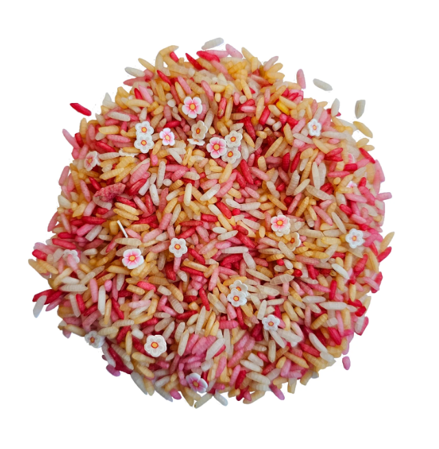 Speelrijst - pink flower mix