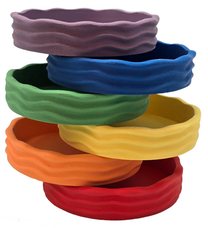 Grennn 'Wave' regenboogbakjes set