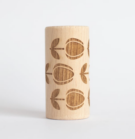 Houten roller - tulpjes