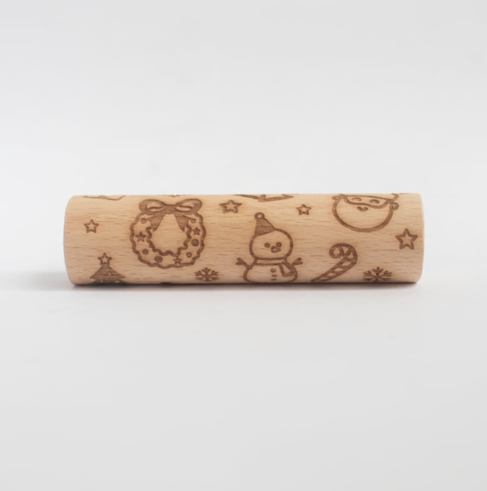 Houten roller - kerst
