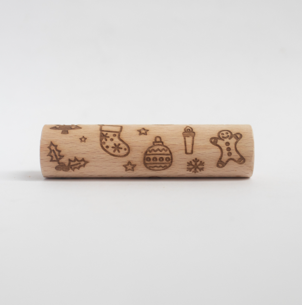 Houten roller - kerst