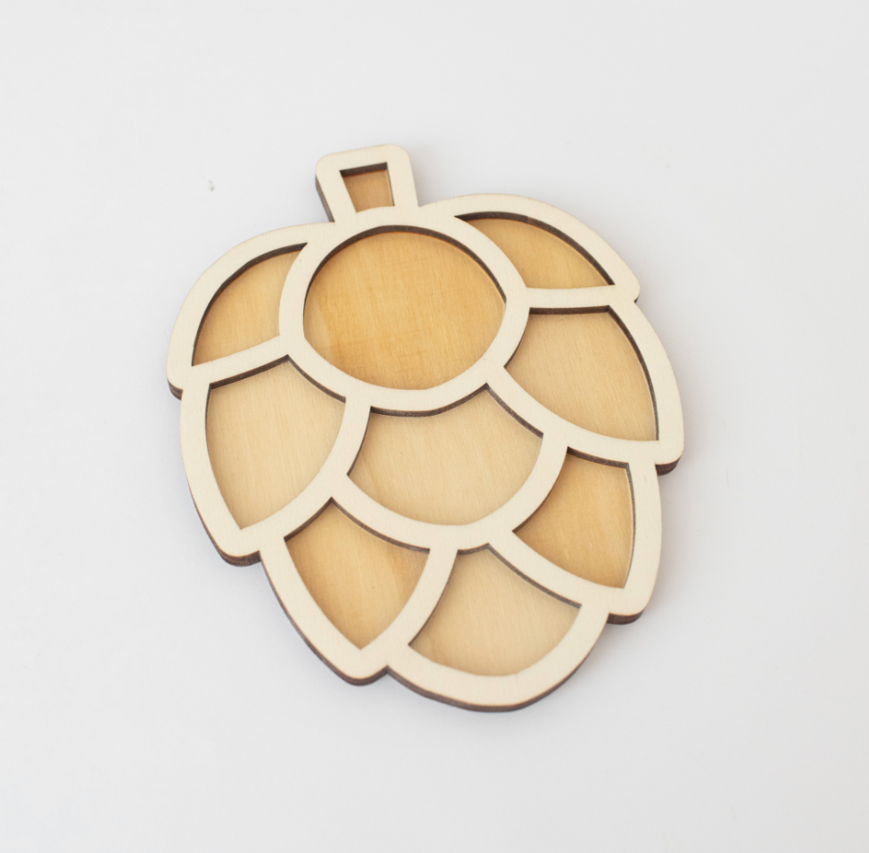 Houten speeltray - dennenappel