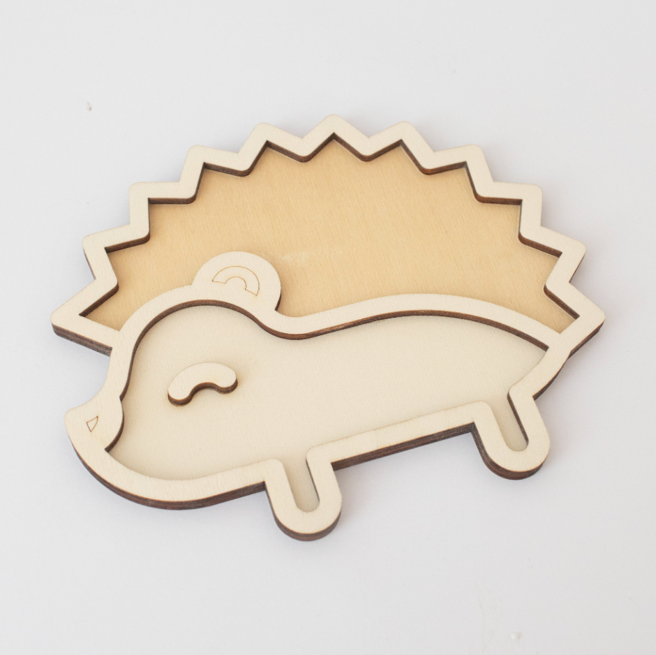 Houten speeltray - egel
