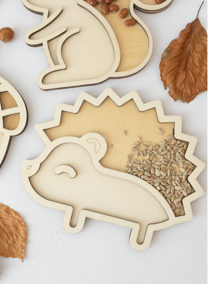Houten speeltray - egel
