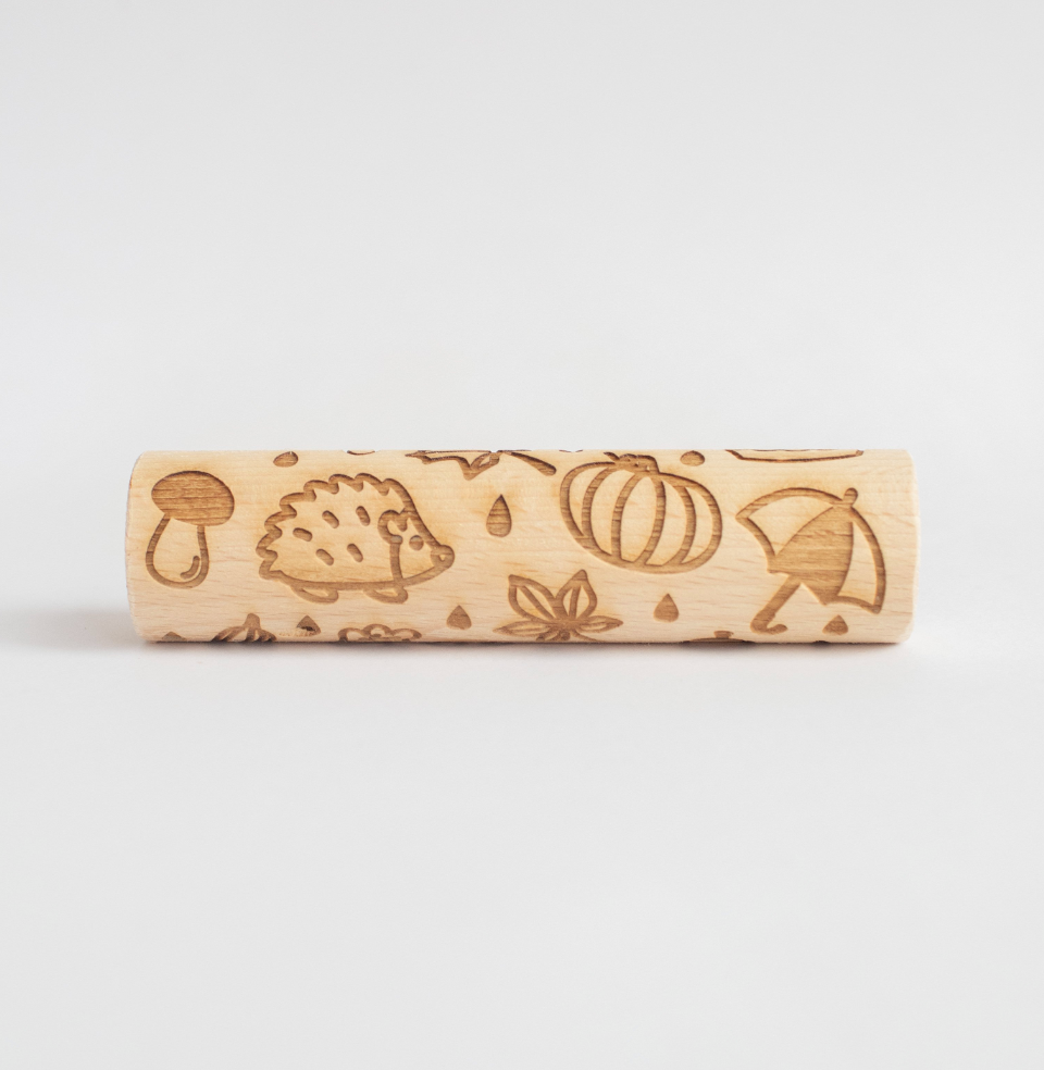 Houten roller - de herfst