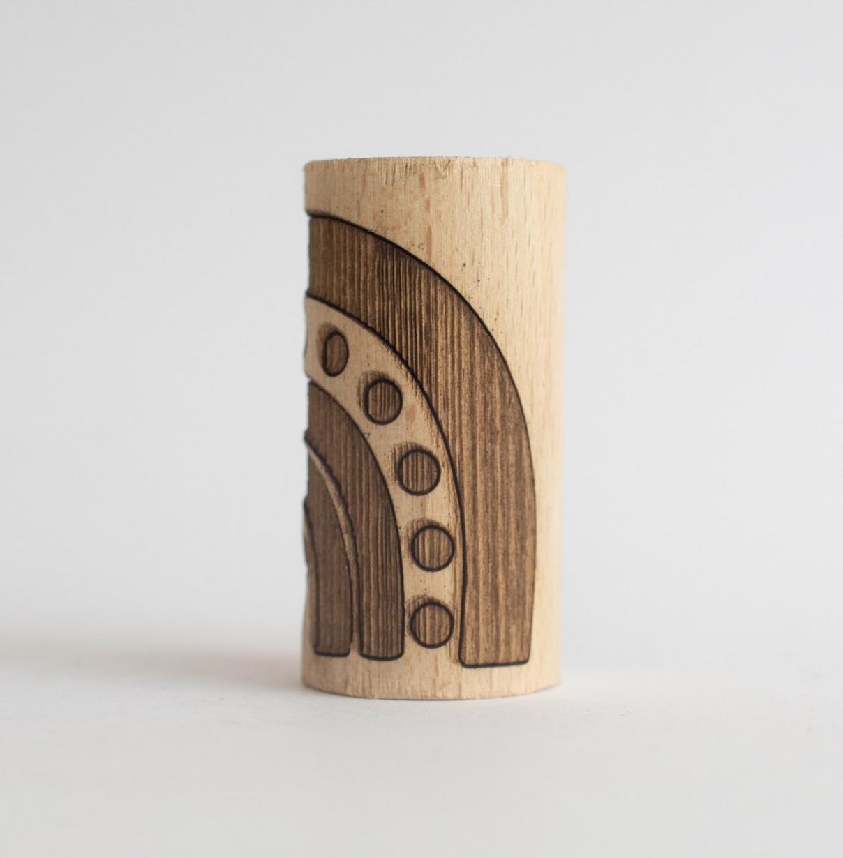 Houten roller - regenboog