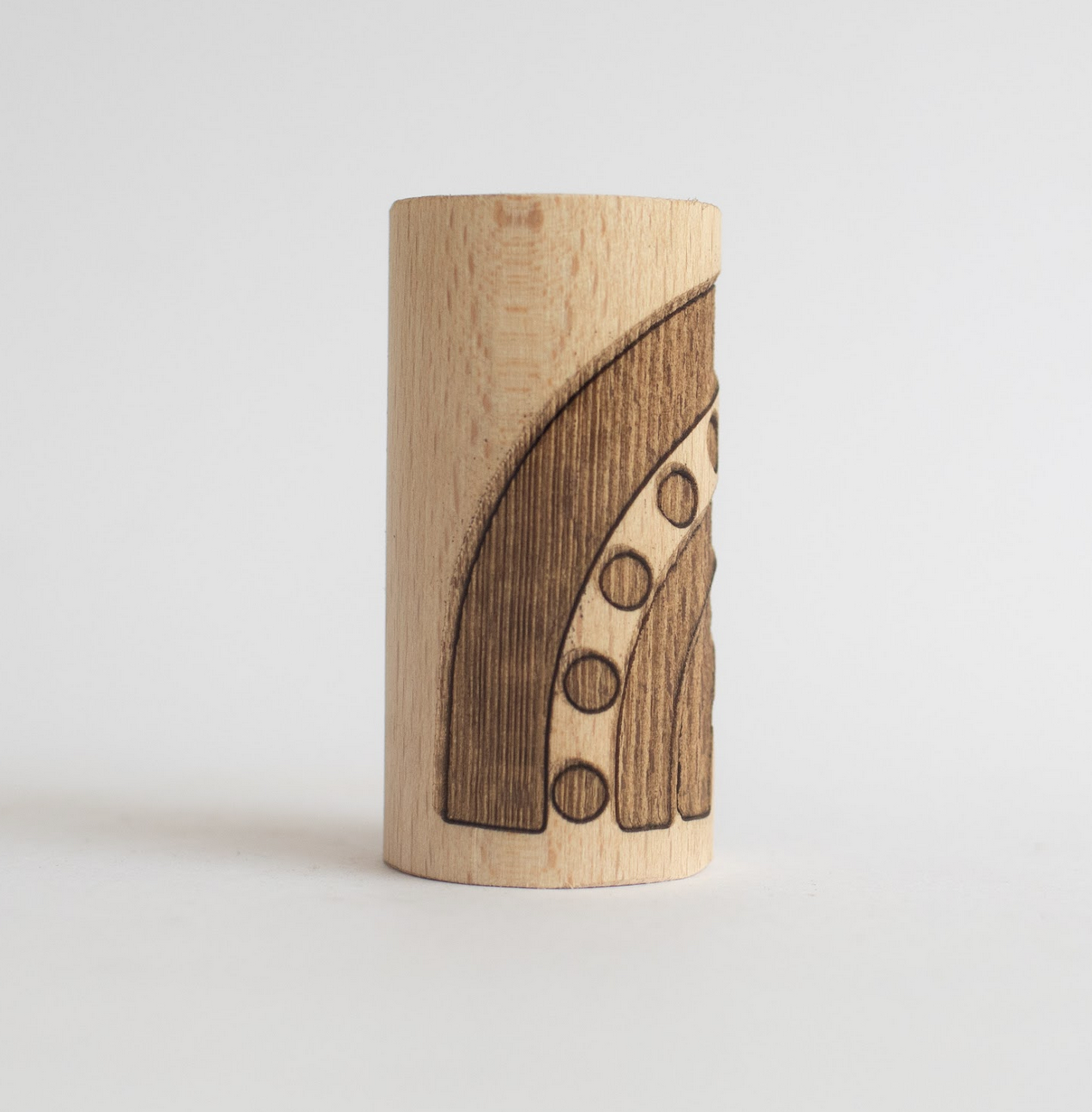 Houten roller - regenboog