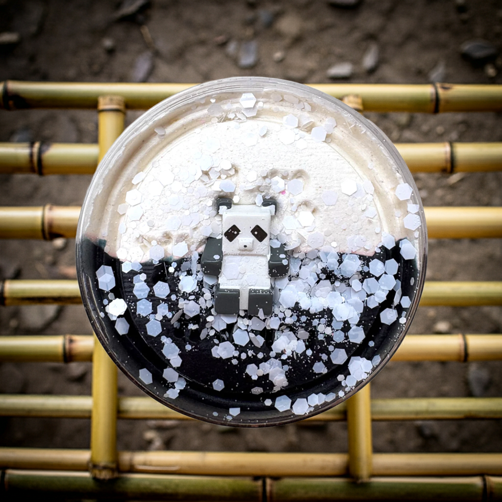 Natuurlijke klei - panda cube
