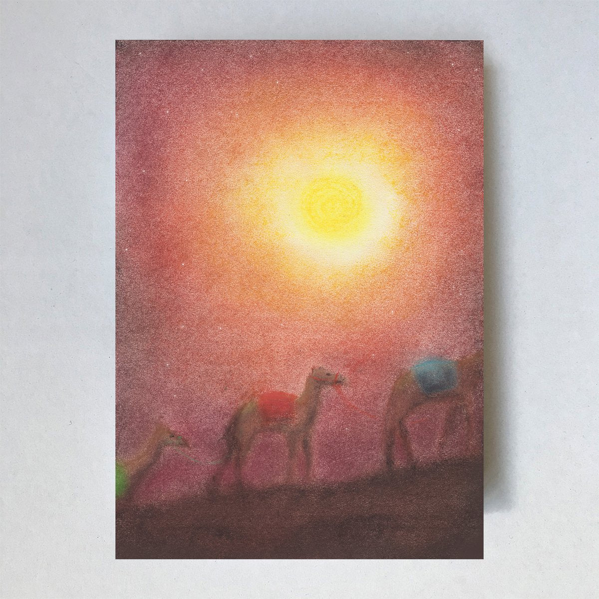 Sprookje ‘kamelen van de drie koningen’ waldorf kaart